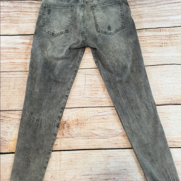 Zara basic denims size 6 vintage grey look FIRM - Picture 3 of 6